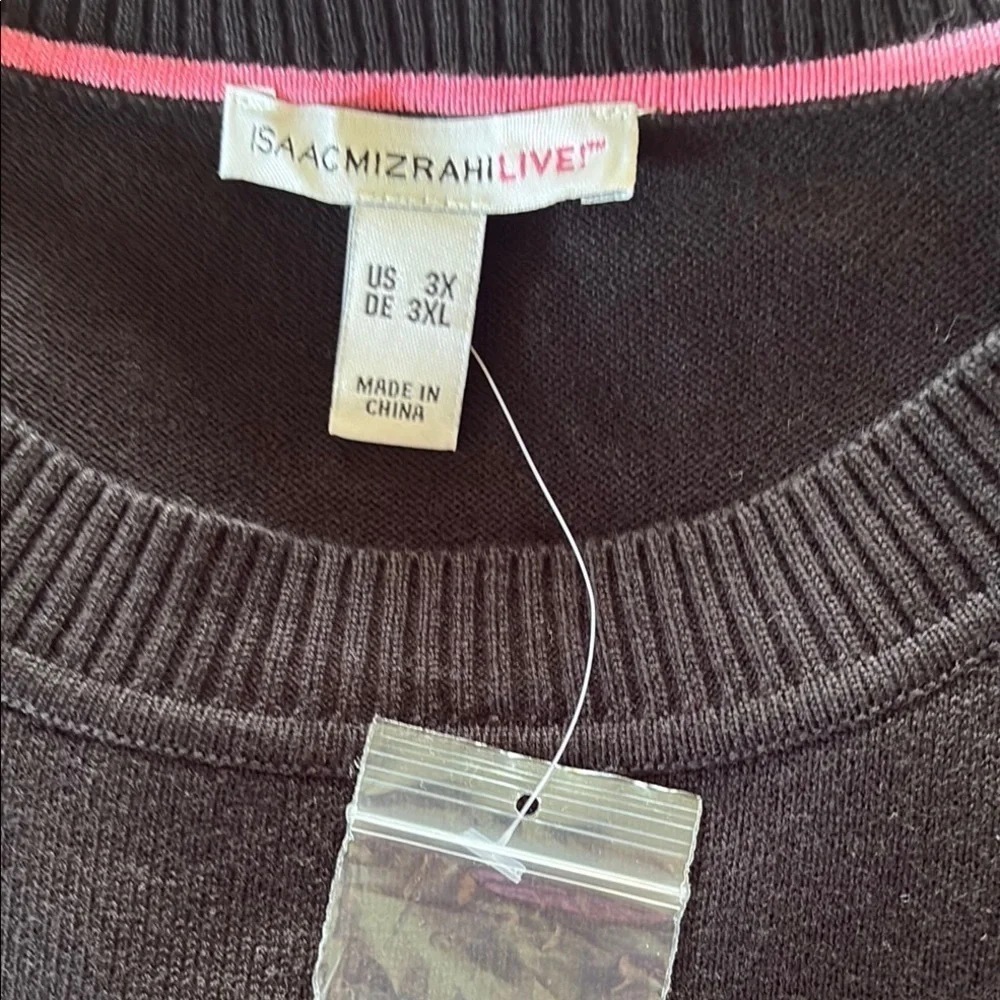 ISAAC MIZRAHI LIVE Elegant Black Women's Sweater